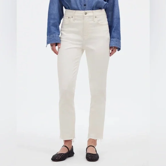 Madewell The Perfect Vintage Jean In Tile White Size W 23 NWT - Picture 8 of 8